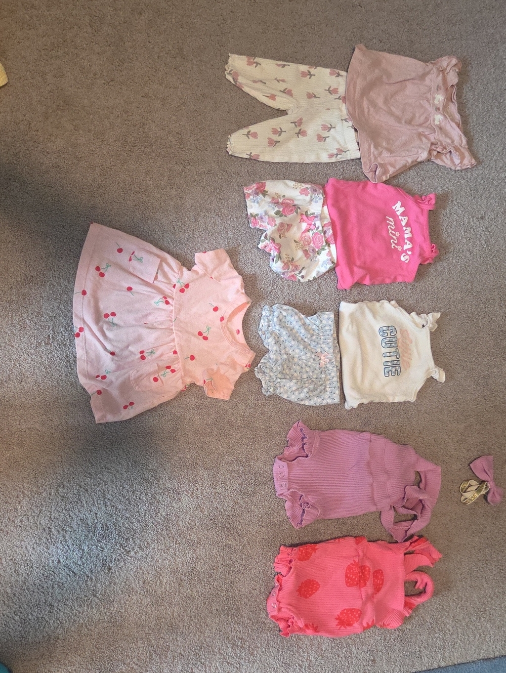 27 Piece Baby Girl Bundle, Carters, Wonder Nation, Gerber